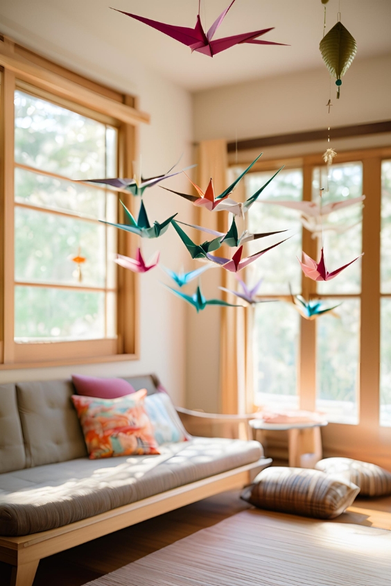 Origami Crane Mobile