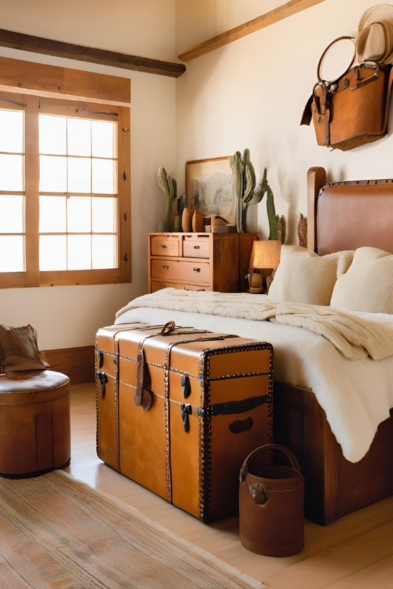 Antique Trunks as Storage