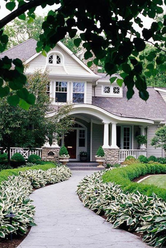Line Walkways with Grasses and Flowers